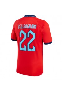 Englanti Jude Bellingham #22 Jalkapallovaatteet Vieraspaita MM-kisat 2022 Lyhythihainen